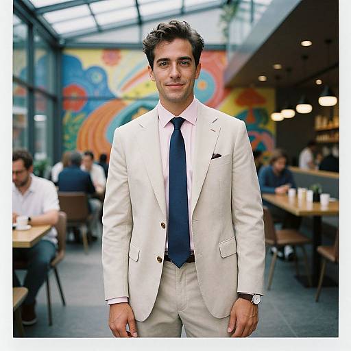 Confident Man in Stylish Suit