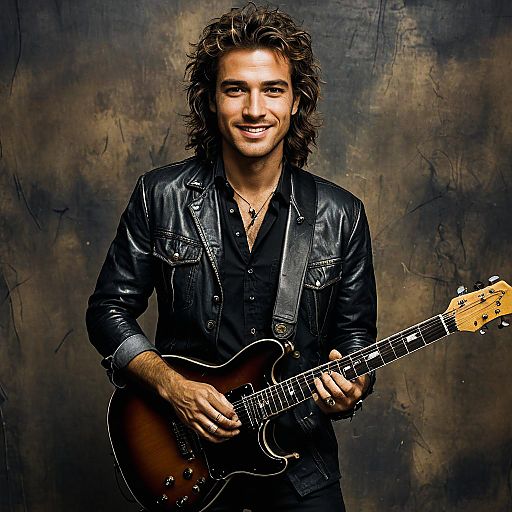 Guitarist Photo Shoot in Rock Style