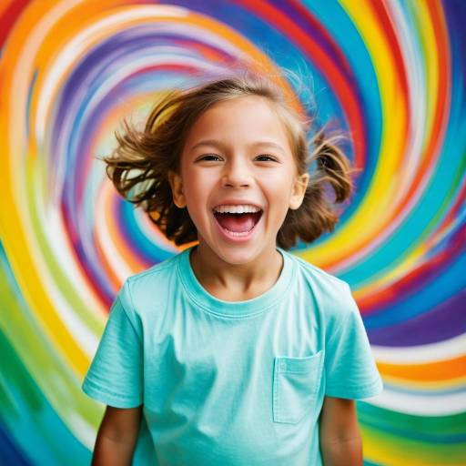 Cinematic Portrait of Joyful Child