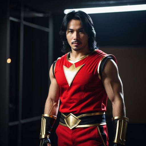 Man in Red and Gold Cosplay Costume