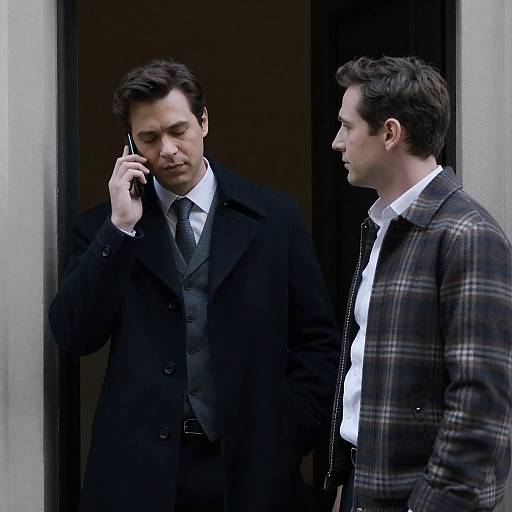 Men in Doorway: A Candid Moment