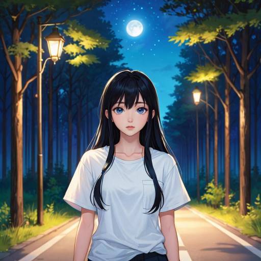 Nighttime Stroll in the Forest