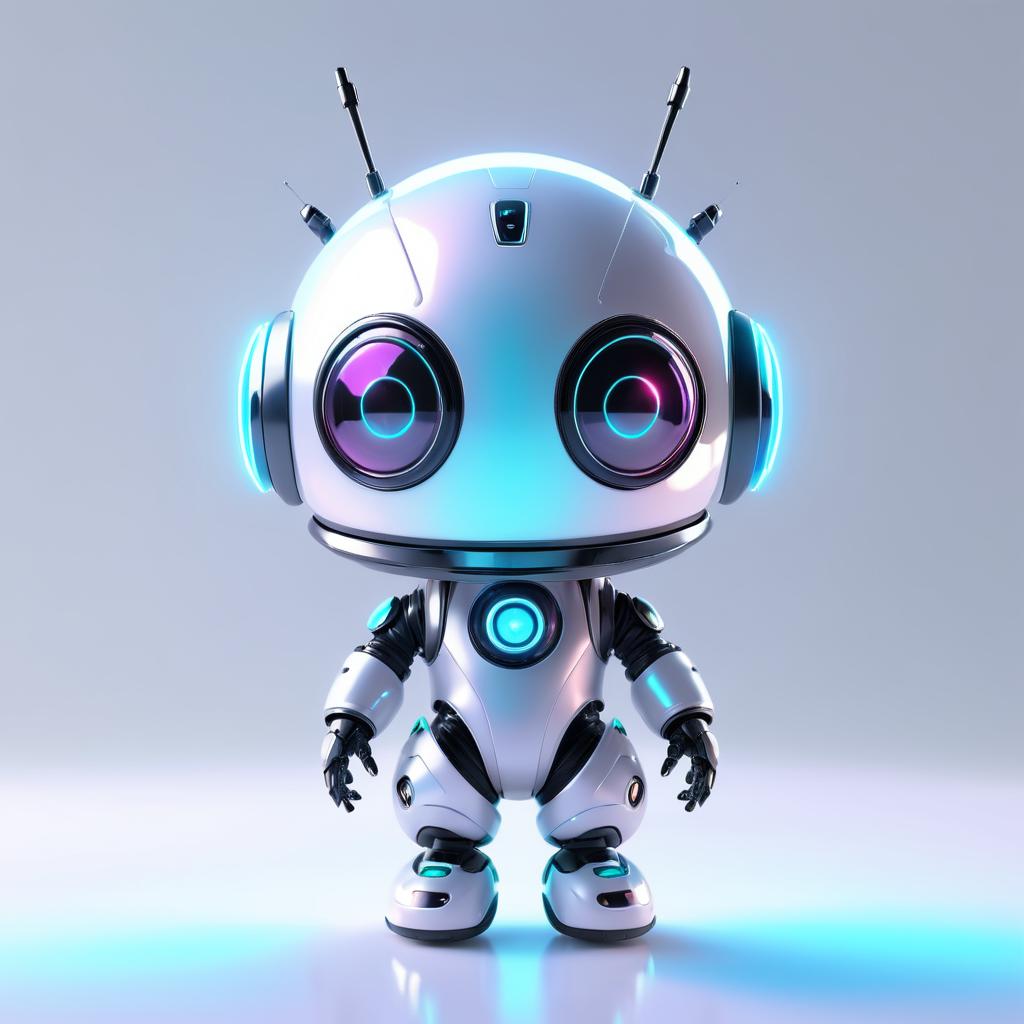 Cute Alien Robot Game Asset Design