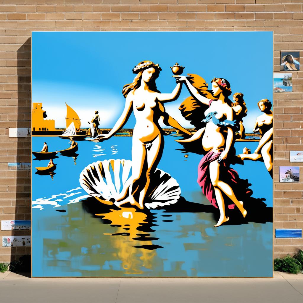 Banksy's Take on The Birth of Venus