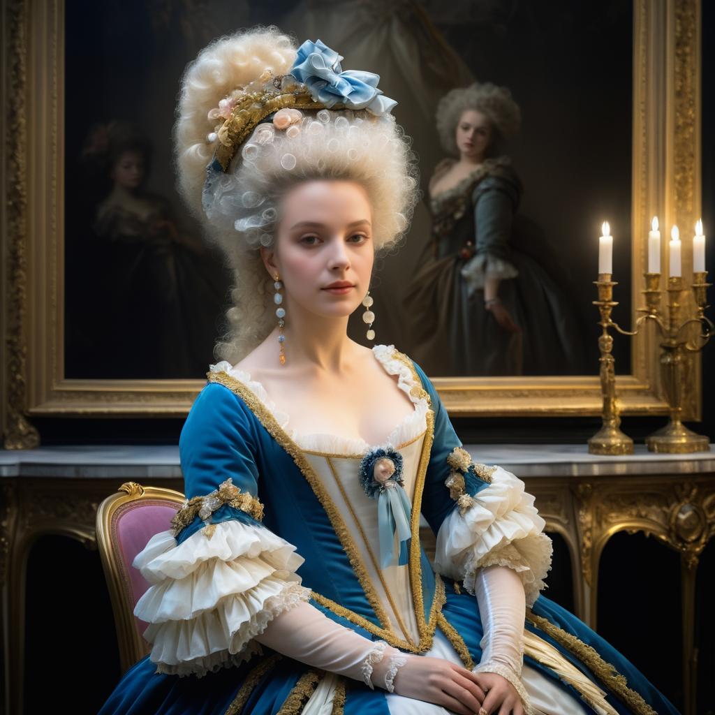 Dramatic Portrait of Marie Antoinette