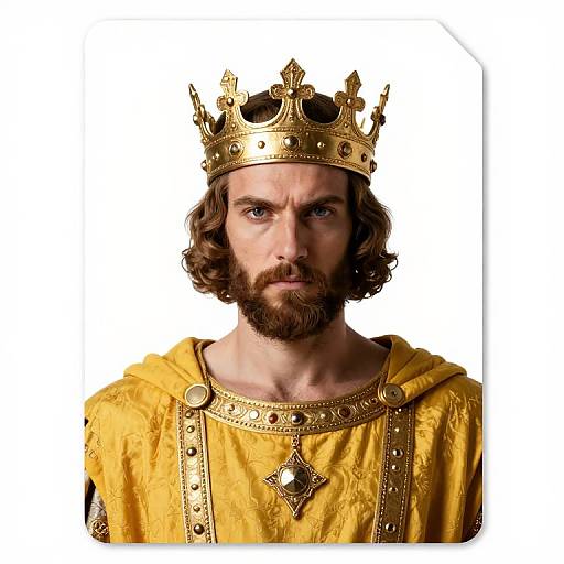 14th Century Italian King Portrait