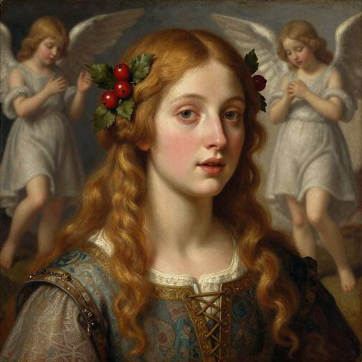 Medieval Portrait of Blonde Woman