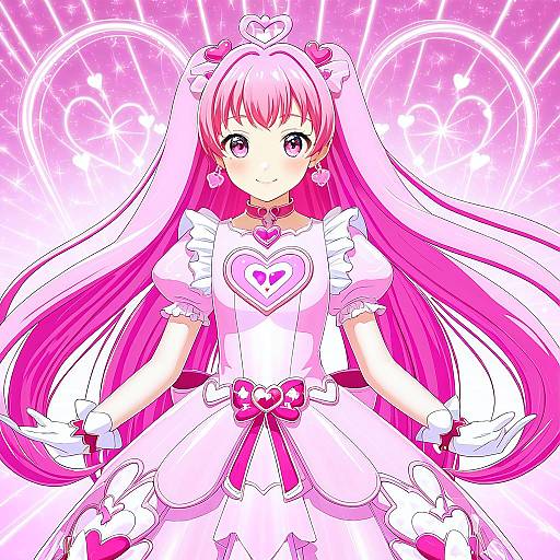 Illustration of Cure grace, healin' good precure in the style of Oyaji-sou