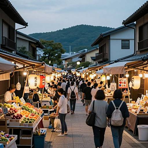 Minori Japanese Street Market Scene