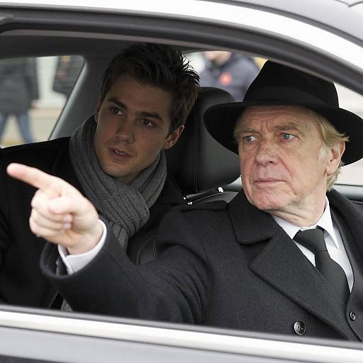 Candid Car Ride: Two Men Captured