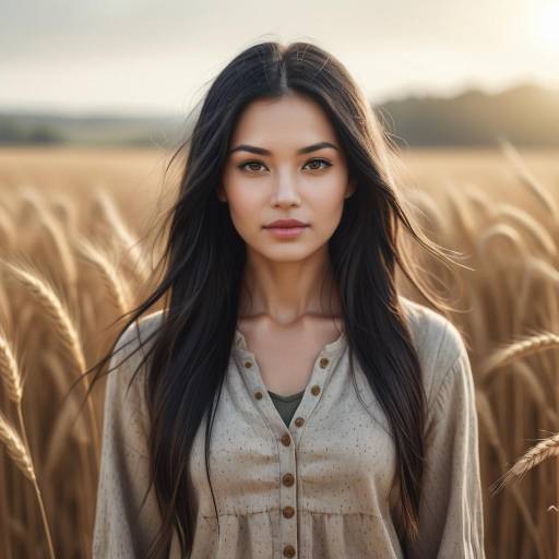 Hyperrealistic Portrait of a Serene Woman
