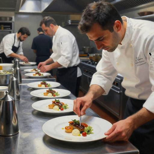 Elegant Chef Charcoal Painting