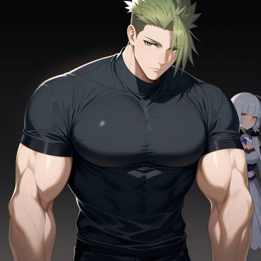 Illustration of Achilles (fate), fate (series) in the style of Harano