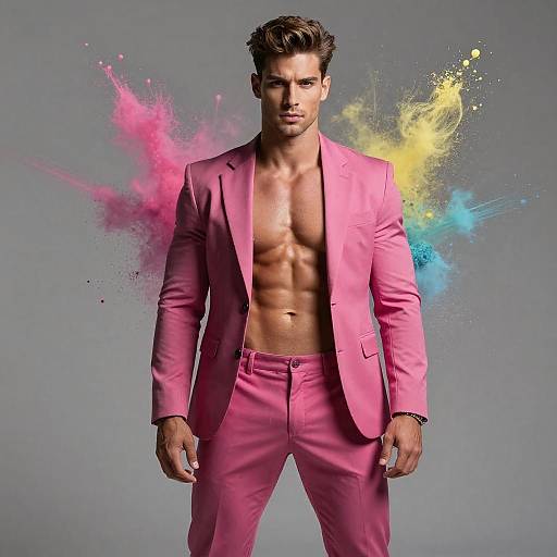 Rugged Fitness Model in Glamour Shoot