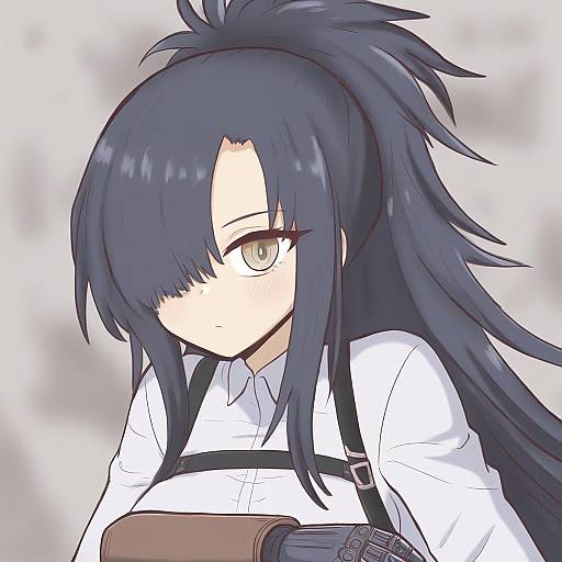 Illustration of Angelia (girls' frontline), girls' frontline in the style of Reverse (bluefencer)