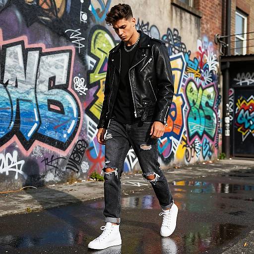 Urban Fashion Editorial with Street Art