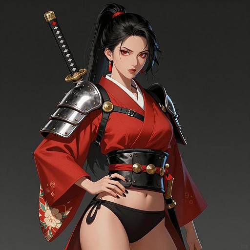 Warrior in Kimono: East Asian Illustration