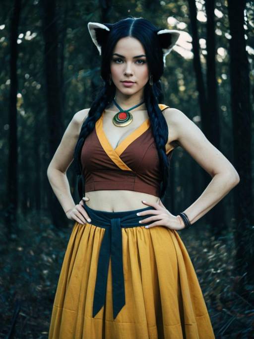 Cosplay Woman in Kaya Costume