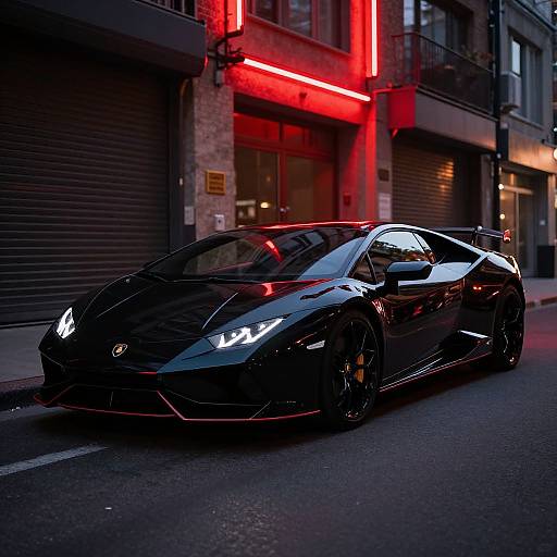 Lamborghini Huracán EVO in Neon Alley