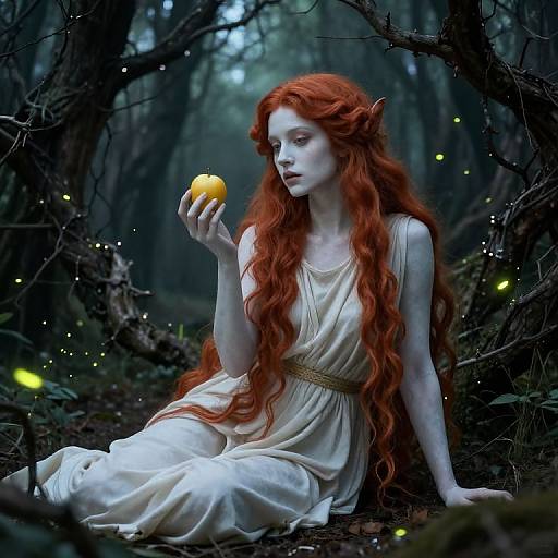 Fairy Nymph in Haunted Forest