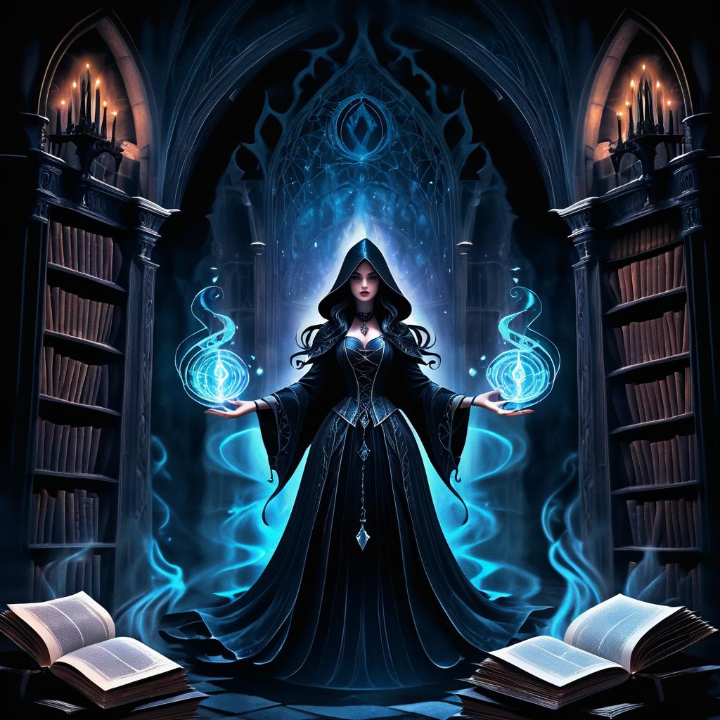 Sinister Sorceress in a Haunted Castle