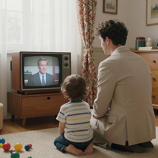 Nostalgic Living Room Moment