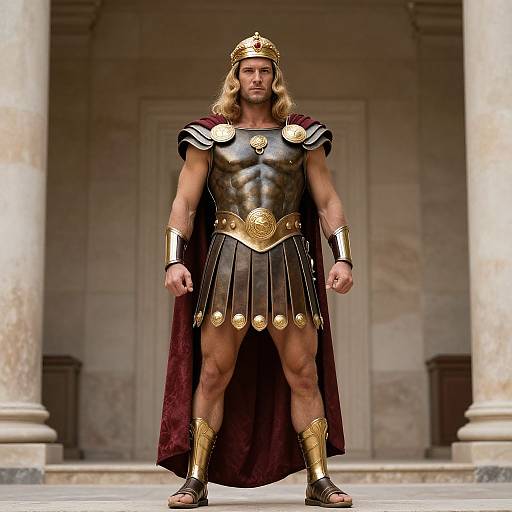 Man in Roman Hercules Costume