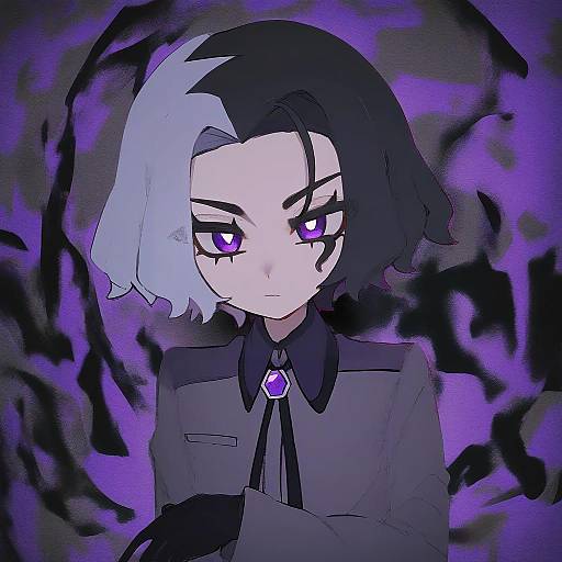 Illustration of Amethio (pokemon), pokemon in the style of Yoshioka yoshiko