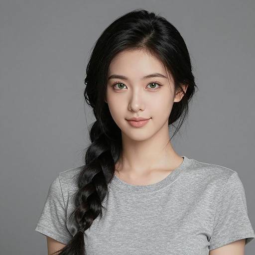 Serene Portrait of a Young Woman