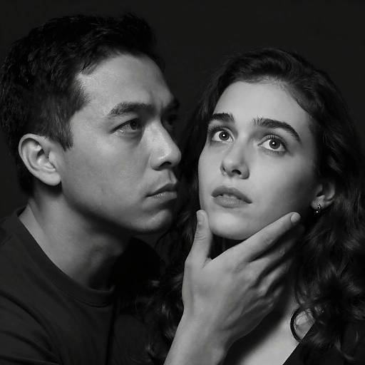 Intense Black and White Portrait