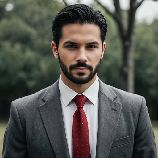 Realistic Solo Male in Formal Attire