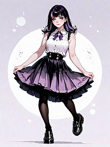 Stylish Woman in Minimalist Velvet Dress