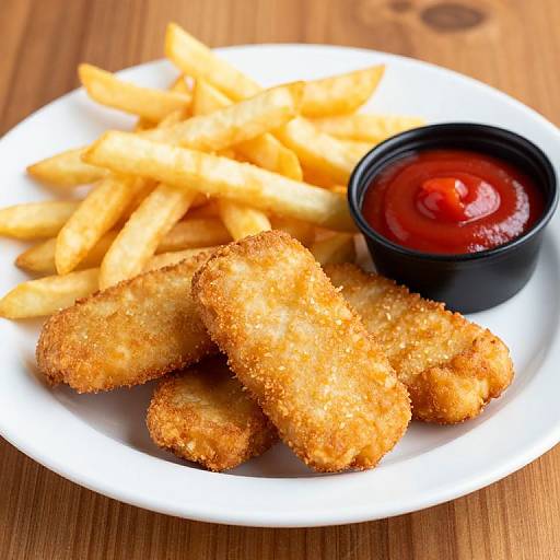 Golden Fish Cakes with Crispy Fries