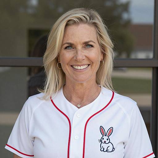 Cheerful Woman in Casual Style