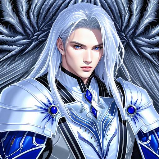 Illustration of Estinien varlineau, final fantasy in the style of Airisubaka