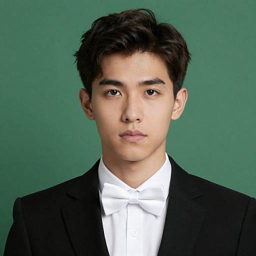 Formal Portrait of Young Man in Suit