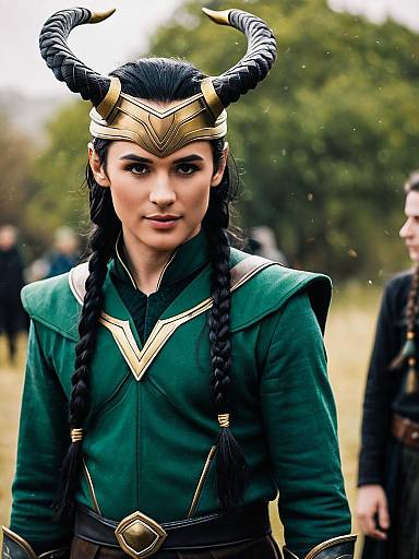 Boastful Loki Costume Outdoor Portrait