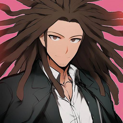 Illustration of Hagakure yasuhiro, danganronpa (series) in the style of Nishiide kengorou