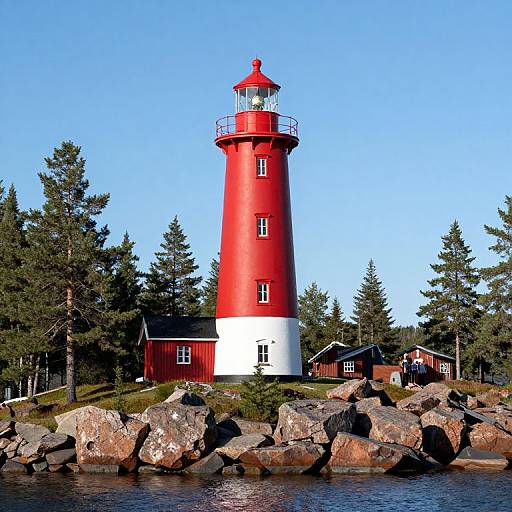 Historic Bjuröklubb Lighthouse 1859