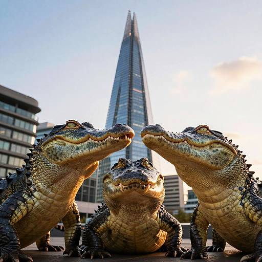 Alligator Selfie at The Shard
