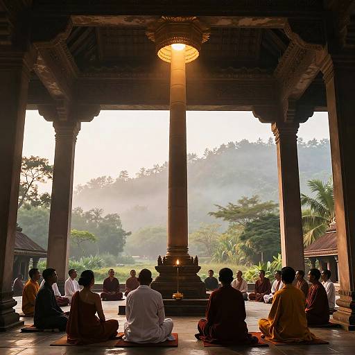 Serene Ancient Monotheistic Temple