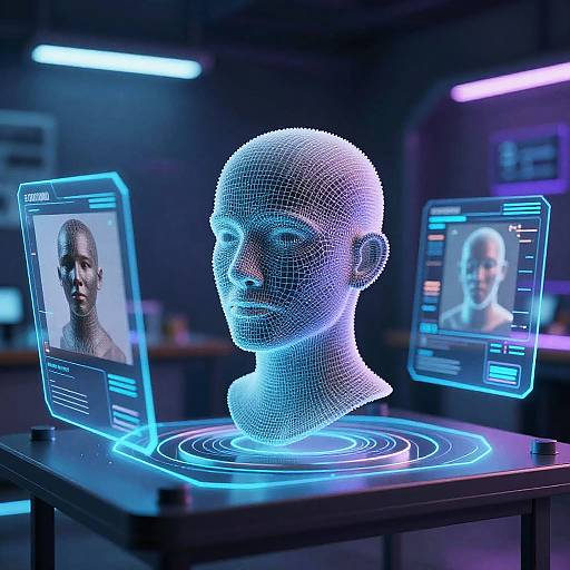 Cyberpunk 3D Model Conversion Scene