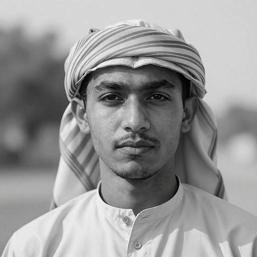 Intense Portrait of a Young Man