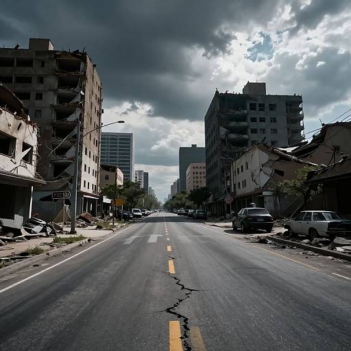 Cinematic Post-Apocalyptic Cityscape