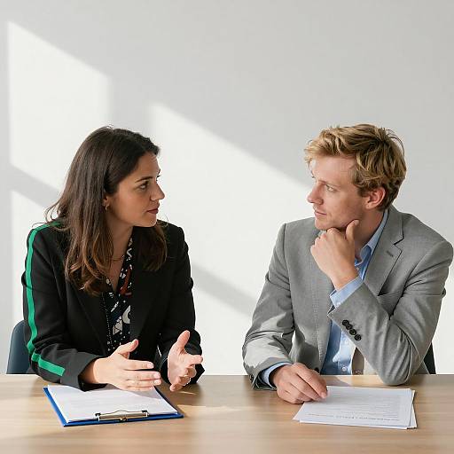 Dynamic Discussion in Sunlit Room