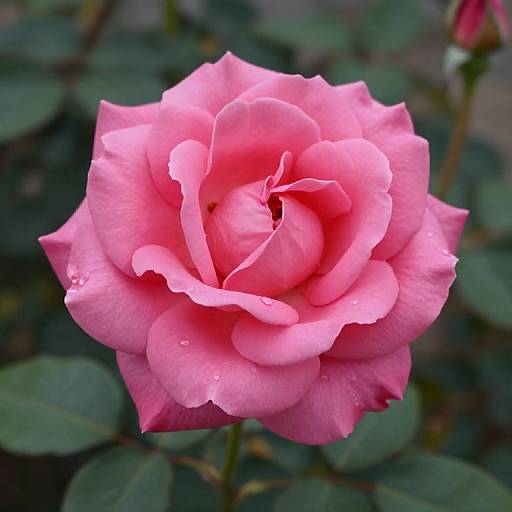 Medium Hot Pink Rose Illustration