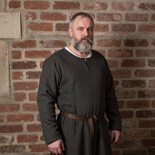 Realistic Elderly Medieval Tavern Man