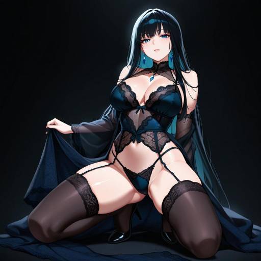 Vibrant Solo Portrait of Alluring Beauty Vibrant Solo Portrait of Alluring Beauty