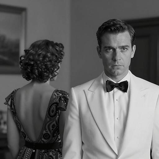 Intense Couple in Dim Light