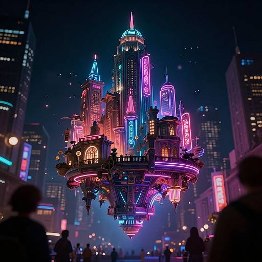Neon Cityscape Cinematic Vibes